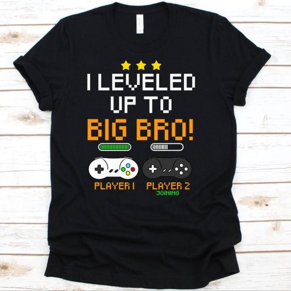 I Leveled Up To Big Bro Shirt - Picture 1 of 1